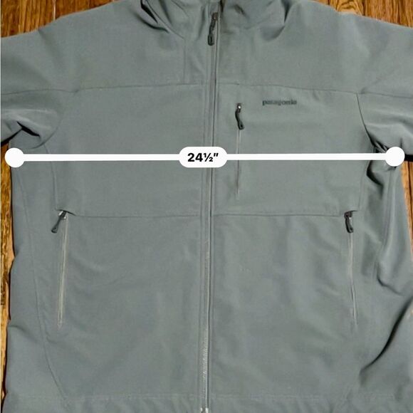 PATAGONIA jacket Men's XL softshell windbreaker full zip gray pockets - Picture 6 of 9